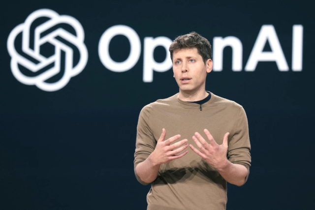 Sam Altman during the Microsoft Build conference in Redmond, Wash., on May 21